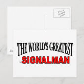 's Werelds grootste signalman Briefkaart (Voorkant / Achterkant)