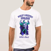 's Werelds grootste SINGLEDAD - superheld vader T-shirt (Voorkant)