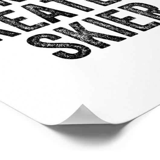 'S Werelds Grootste Ski Snowboard Snowbo Poster (Hoek)