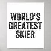 'S Werelds Grootste Ski Snowboard Snowbo Poster (Voorkant)
