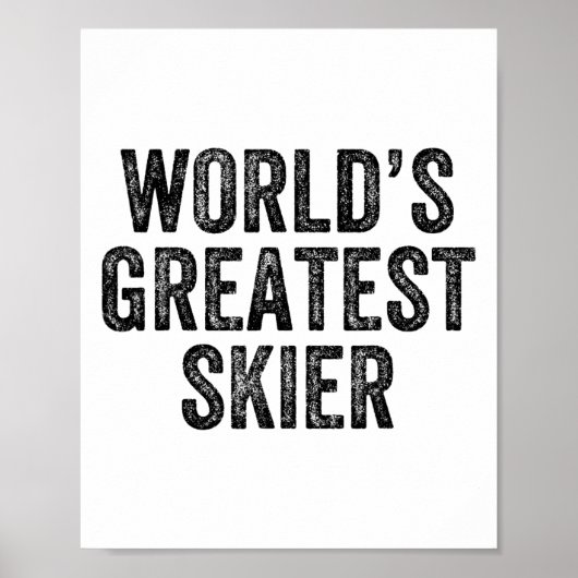 'S Werelds Grootste Ski Snowboard Snowbo Poster (Voorkant)