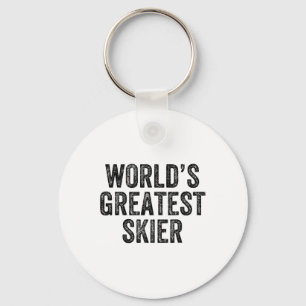 'S Werelds Grootste Ski Snowboard Snowbo Sleutelhanger