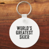 'S Werelds Grootste Ski Snowboard Snowbo Sleutelhanger (Voorkant)