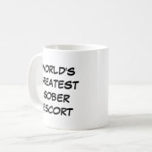 's Werelds grootste sobere escort Mok (Voorkant links)