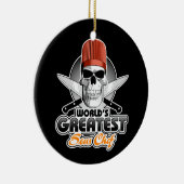 's Werelds grootste sous chef v1 Keramisch Ornament (Rechts)