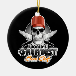 's Werelds grootste sous chef v1 Keramisch Ornament