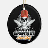 's Werelds grootste sous chef v1 Keramisch Ornament (Links)