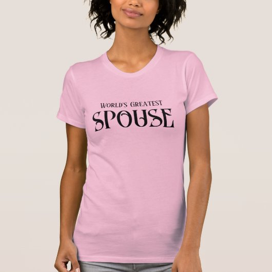 's Werelds Grootste Spouse T shirt voor vrouw (Voorkant)