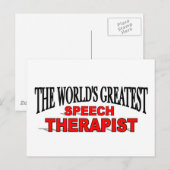 's Werelds grootste spraaktherapie Briefkaart (Voorkant / Achterkant)