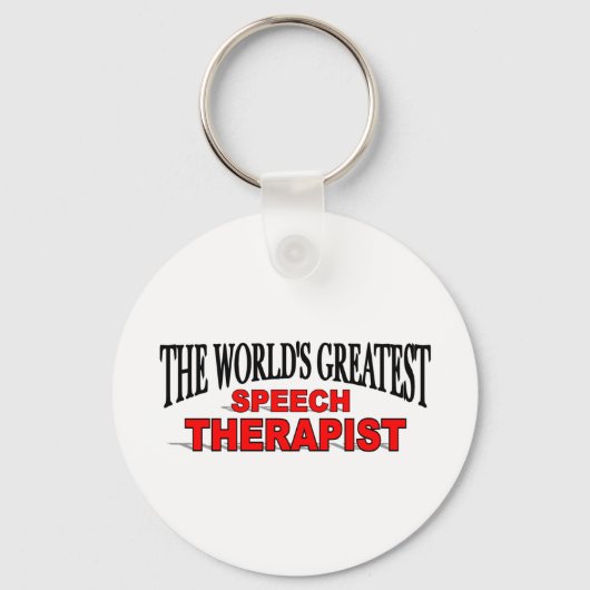 's Werelds grootste spraaktherapie Sleutelhanger (Voorkant)