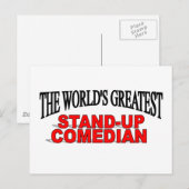 's Werelds grootste stand-up Comedian Briefkaart (Voorkant / Achterkant)