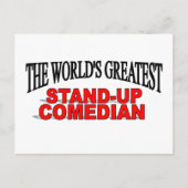 's Werelds grootste stand-up Comedian Briefkaart (Voorkant)
