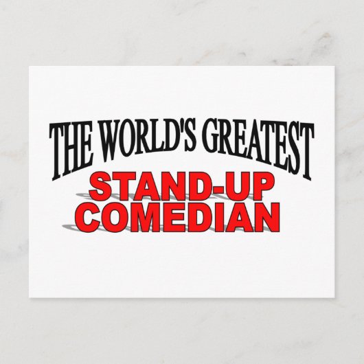 's Werelds grootste stand-up Comedian Briefkaart (Voorkant)