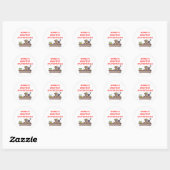 's Werelds grootste statisticus Ronde Sticker (Vel)