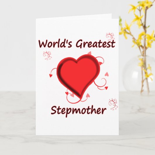 's Werelds grootste stiefmoeder Kaart (Gele Bloem)