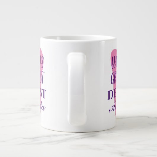 's Werelds Grootste tandarts grote jumbo koffie mo Grote Koffiekop (Achterkant)