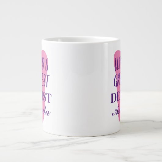 's Werelds Grootste tandarts grote jumbo koffie mo Grote Koffiekop (Voorkant)