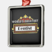 's Werelds grootste tandarts Metalen Ornament (Links)