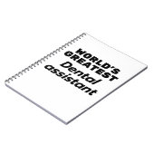's Werelds grootste tandheelkundige assistent Notitieboek (Linkerzijde)