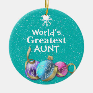 's Werelds grootste tante kerstornament Keramisch Ornament
