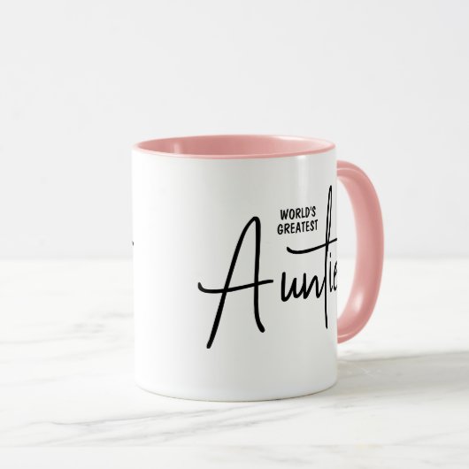 's Werelds grootste tante koffie mok cadeau voor t (Voorkant rechts)