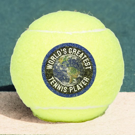 's Werelds grootste Tennis Player Planet Earth Wer Tennisballen