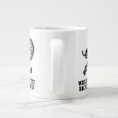 's Werelds grootste tennisracket stringer extra gr Grote Koffiekop (Achterkant)