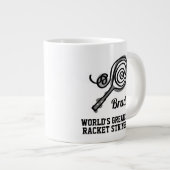's Werelds grootste tennisracket stringer extra gr Grote Koffiekop (Voorkant rechts)