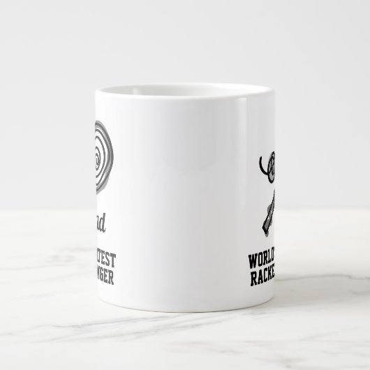 's Werelds grootste tennisracket stringer extra gr Grote Koffiekop (Voorkant)