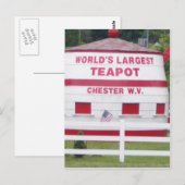 's Werelds grootste theepot Briefkaart (Voorkant / Achterkant)