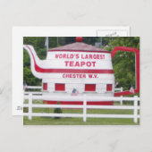 's Werelds grootste theepot Briefkaart (Voorkant / Achterkant)