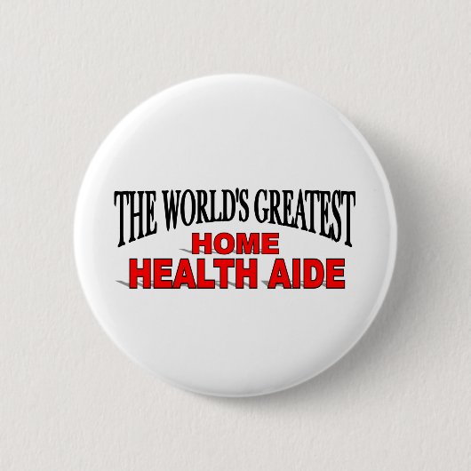 's Werelds grootste thuisgezondheidsassistent Ronde Button 5,7 Cm (Voorkant)