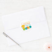's Werelds grootste timmerman Ronde Sticker (Envelop)