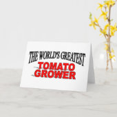 's Werelds grootste tomatenteler Kaart (Gele Bloem)