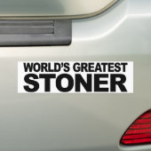 's Werelds grootste toner Bumpersticker (Op auto)