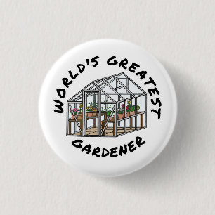 'S Werelds grootste tuinman, grappig tuinieren Ronde Button 3,2 Cm