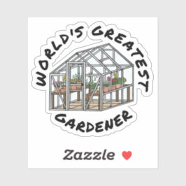 'S Werelds grootste tuinman, grappig tuinieren Sticker