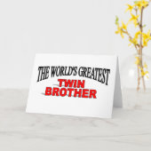 's Werelds grootste tweelingbroer Kaart (Gele Bloem)