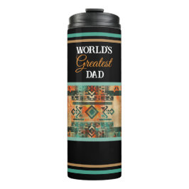 's Werelds grootste vader Aztec inheemse Amerikaan Thermosbeker