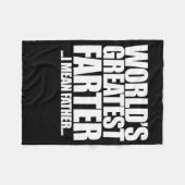's Werelds Grootste Vader bedoel ik vader Fleece Deken (Voorkant (Horizontaal))