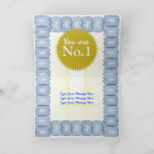 'S Werelds Grootste Vader Certificaat Vader Prank Kaart (Binnen)