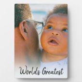 's Werelds grootste vader- en opa-fotolijst Fotoplaat (voorkant)
