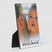 's Werelds grootste vader- en opa-fotolijst Fotoplaat (Zijkant)