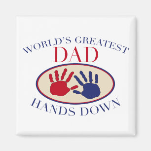 's Werelds grootste vader geeft je handen Magneet