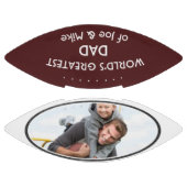 's Werelds grootste vader gepersonaliseerde foto F American Football (Panelen)