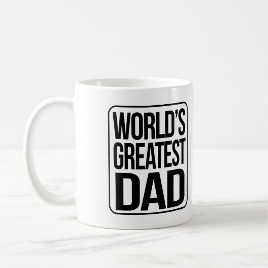 's Werelds grootste vader - gewoon en eenvoudig Koffiemok (Links)