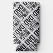 's Werelds grootste vader - gewoon en eenvoudig Seltzer Blikjeskoeler (Achterkant)