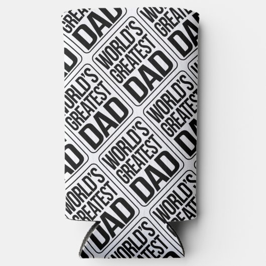 's Werelds grootste vader - gewoon en eenvoudig Seltzer Blikjeskoeler (Voorkant)