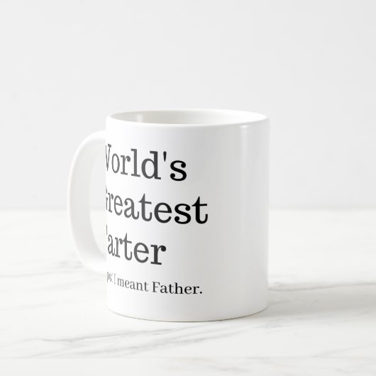 's Werelds Grootste Vader Ik bedoel Vader Mok (Voorkant links)
