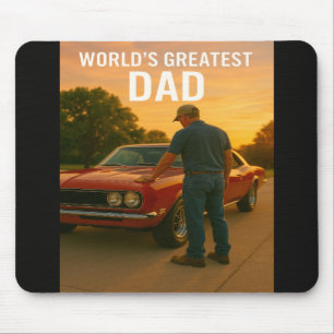 'S Werelds Grootste Vader - Muscle Car Moment Edit Muismat